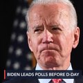 Biden leads in polls going into Election Day but battlegrounds tight