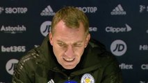 Football - Premier League - Brendan Rodgers press conference after Leeds 1-4 Leicester