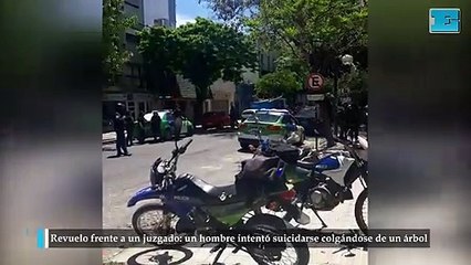 Un hombre intentó suicidarse colgándose de un árbol