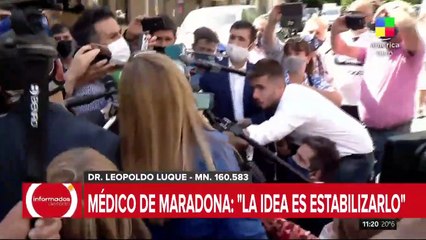 Leopoldo Luque, médico de Maradona: "Está anémico y deshidratado"