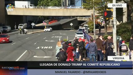 En Vivo desde Arlington - Llegada de Donald Trump al comité republicano
