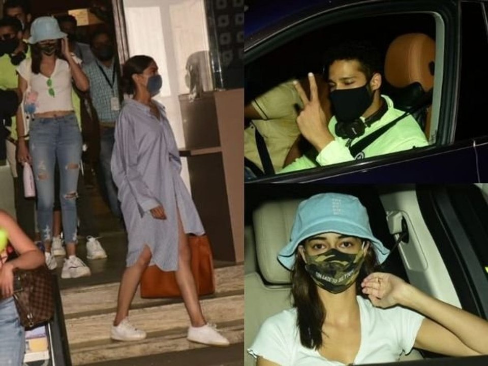 Deepika Padukone, Ananya Panday, Siddhant Return from Goa Post Shoot for Shakun Batras Next