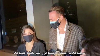 هاندا  و كرم وآخر ظهور ليهم المقابلة كاملة مترجمة واسئلة الصحفيين