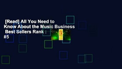 [Read] All You Need to Know About the Music Business  Best Sellers Rank : #5