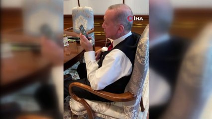 Cumhurbaşkanı Erdoğan, minik Ayda'nın babası ile görüştü