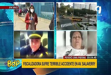 Piden ayuda a ministra Sasieta para fiscalizadora que perdió pierna por atropello