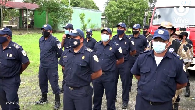 Bomberos preparados para atender eventualidades por ETA en Nueva Guinea