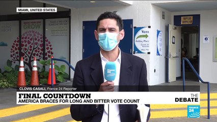 US Election Day:  Melania Trump casts her vote near Florida resort