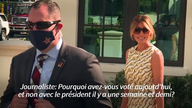 Melania Trump voulait voter le jour des élections , à Palm Beach, en Floride