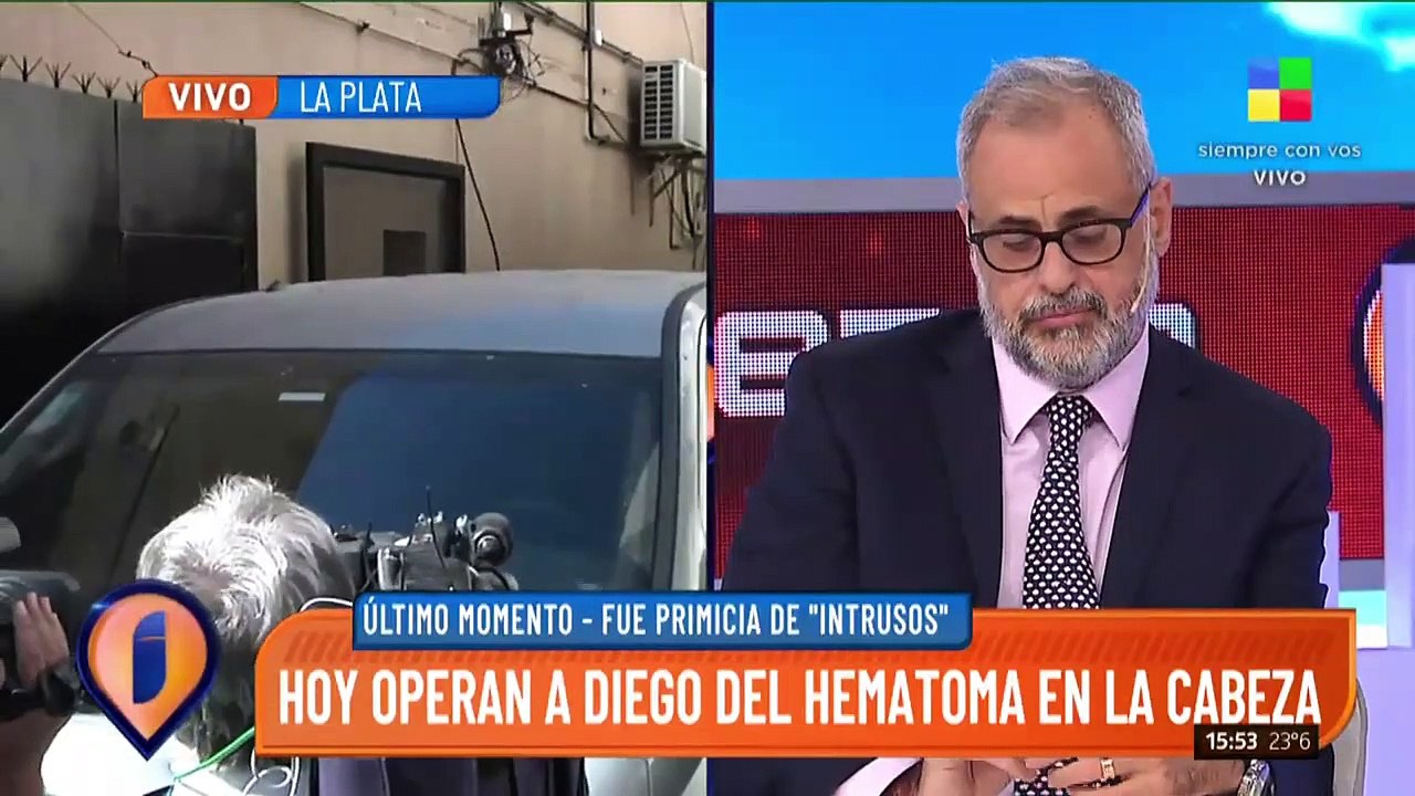 Fue primicias de Intrusos | Hoy operan a Diego Maradona