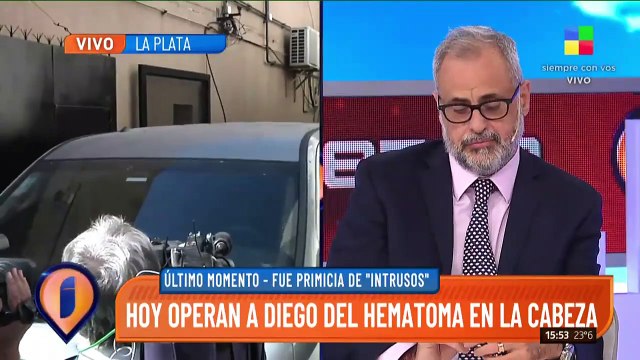 Fue primicias de Intrusos | Hoy operan a Diego Maradona
