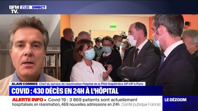 Covid: les patients âgés de 20 à 40 ans représentent entre 15 et 25% des patients admis en réanimation , selon le Pr Combes
