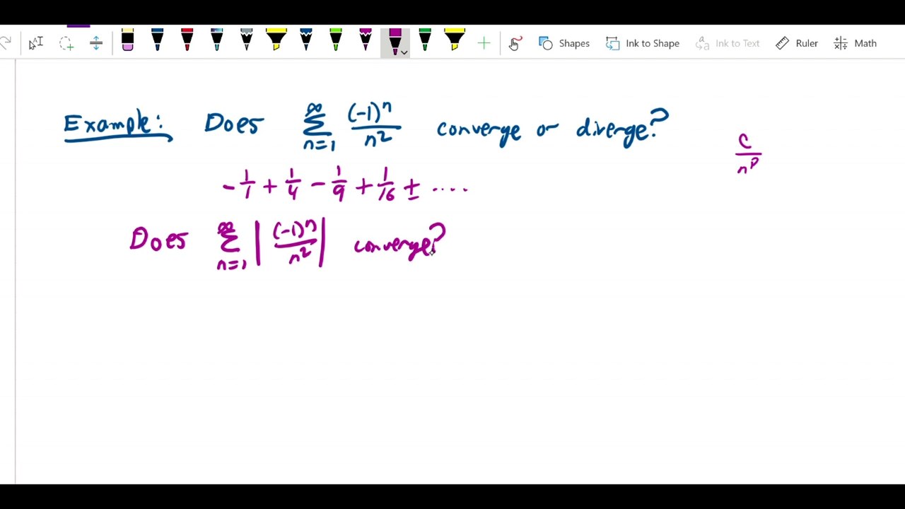 Absolute convergence, ratio and root tests - Sum of alternating 1 over n squared