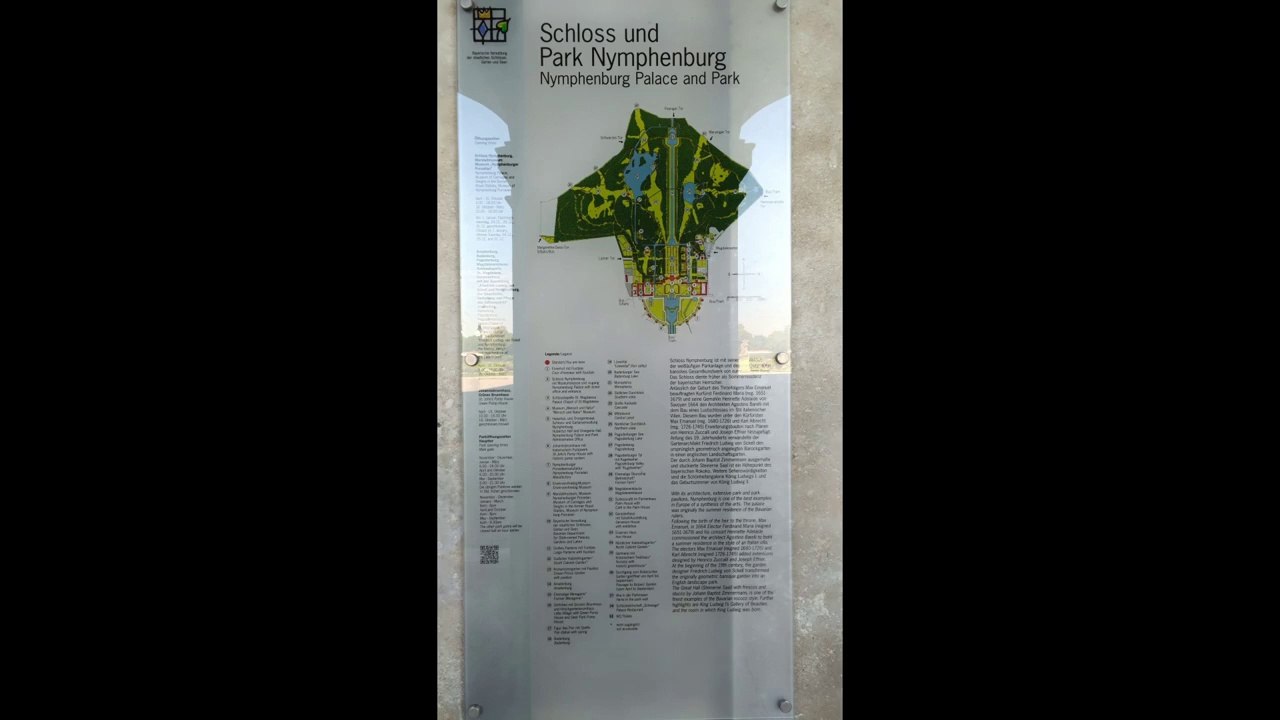 Schönes Schloss und Park Nymphenburg in München (2018)