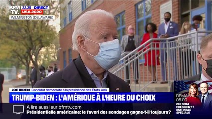 Joe Biden évoque "des présages plutôt positifs sur des groupes électoraux qui potentiellement [le] soutiennent"