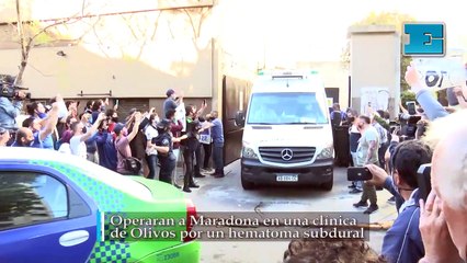 Operaran a Maradona en una clínica de Olivos por un hematoma subdural