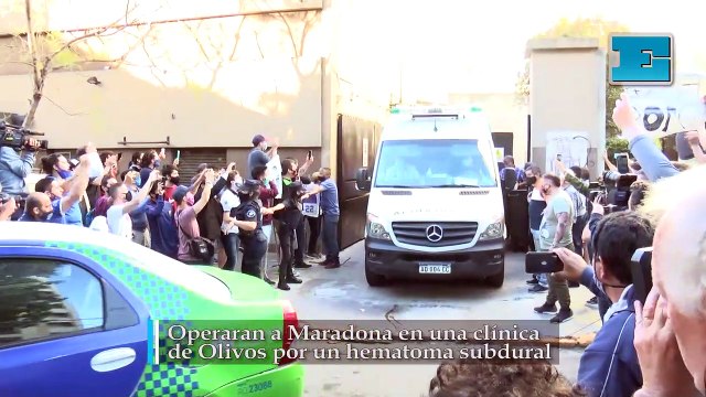 Operaran a Maradona en una clínica de Olivos por un hematoma subdural