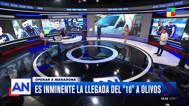 Expectativa por la llegada de Maradona a la clínica Olivos