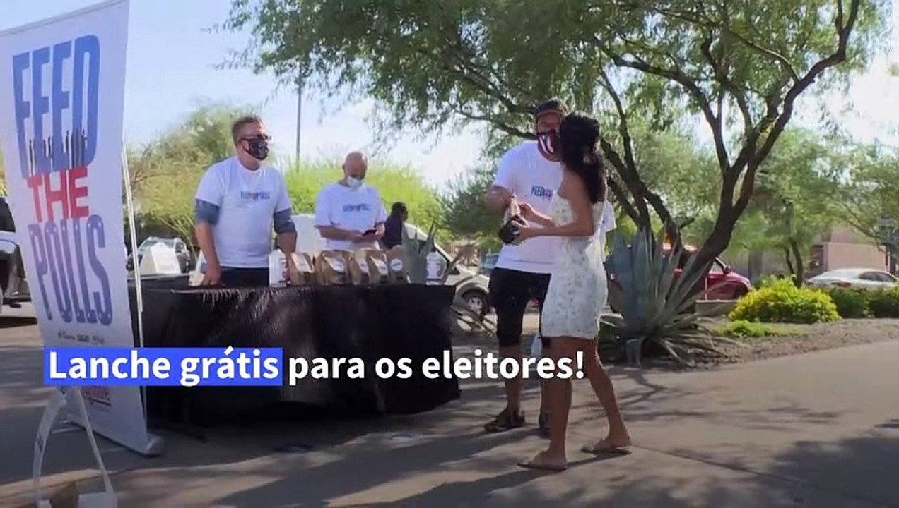 Lanche grátis para eleitores