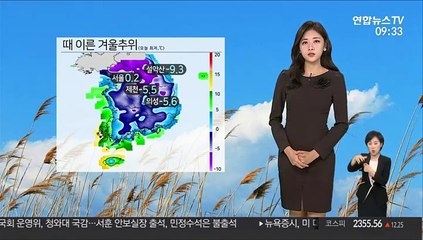 [날씨] 올가을 서울 첫 영하권…종일 쌀쌀해