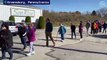 Election Day- Voters Wait Two Hours to Cast Ballot in Greensburg, Pennsylvania
