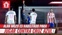 Alan Mozo, habilitado para jugar vs Cruz Azul tras expulsión ante Chivas