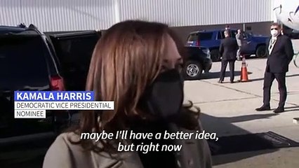 Kamala Harris jokes 'the polls close at 8 o'clock not 9 o'clock'
