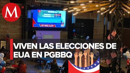 Comunidad de EU en México se reúne en restaurante de CdMx para seguir la elección