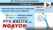 #PTVBalitaNgayon | Signal number 1, nakataas sa bahagi ng Cagayan at Babuyan Islands dahil sa bagyong #SionyPH