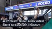 AP VoteCast: Trump, Biden voters differ on pandemic, economy, and other top stories in politics from November 04, 2020.