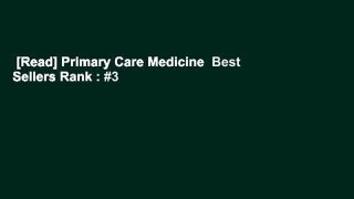 [Read] Primary Care Medicine  Best Sellers Rank : #3