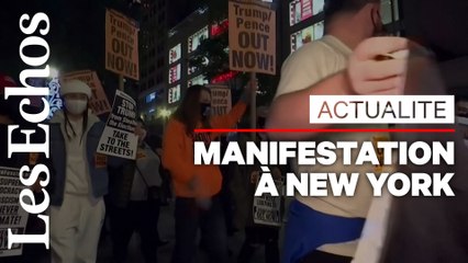 Dans l'attente des résultats, une manifestation contre Donald Trump à New York
