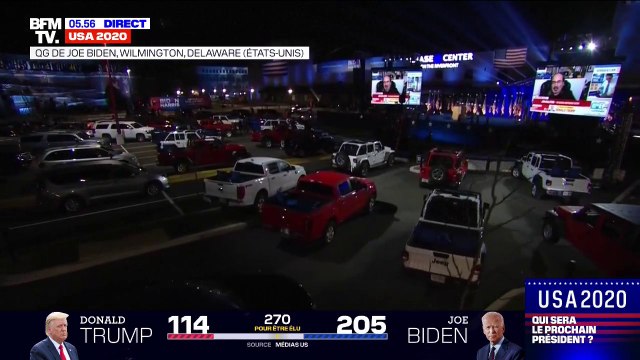 Présidentielle américaine: le discours de Joe Biden sera réalisé en drive-in en cette période de Covid-19