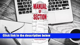 About For Books  Manual of Section Complete