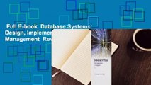 Full E-book  Database Systems: Design, Implementation, & Management  Review