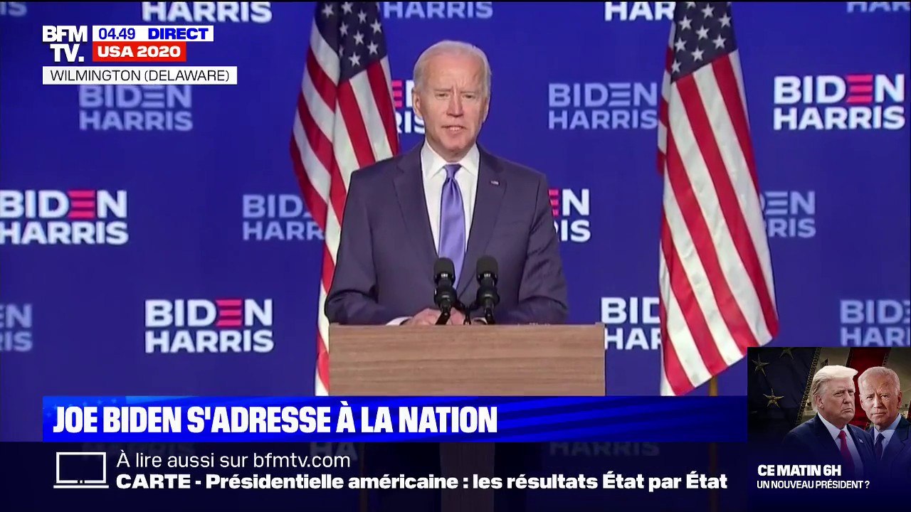 Joe Biden: "Les chiffres sont clairs, nous allons gagner"