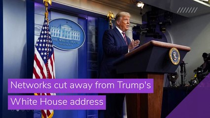 Networks cut away from Trump's White House address, and other top stories in entertainment from November 07, 2020.