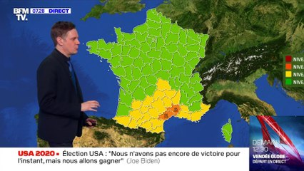 La météo pour ce samedi 7 novembre 2020