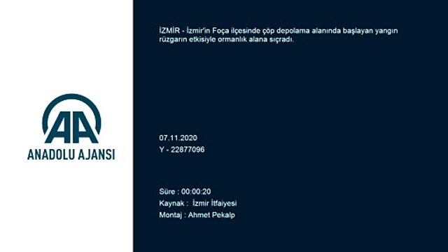 Çöp depolama alanında başlayan yangın ormana sıçradı - İZMİR