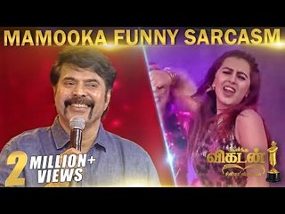 Mammootty FUNNY Reply & Nikki's ROWDY BABY | Vikatan Cinema Awards 2018 part 3