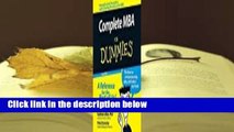 Full version  Complete MBA for Dummies, 2nd Edition  Best Sellers Rank : #1