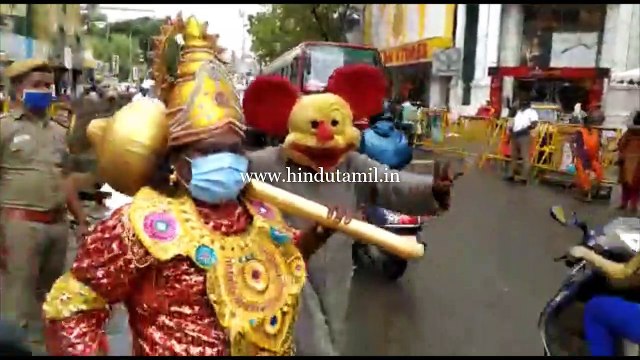 கொரோனா விழிப்புணர்வு: தீபாவளி பண்டிகையை முன்னிட்டு பொதுமக்கள் பாதுகாப்பிற்காக சேவை திட்டங்களை துவக்கினார் காவல் ஆணையாளர் மகேஷ்குமார்!