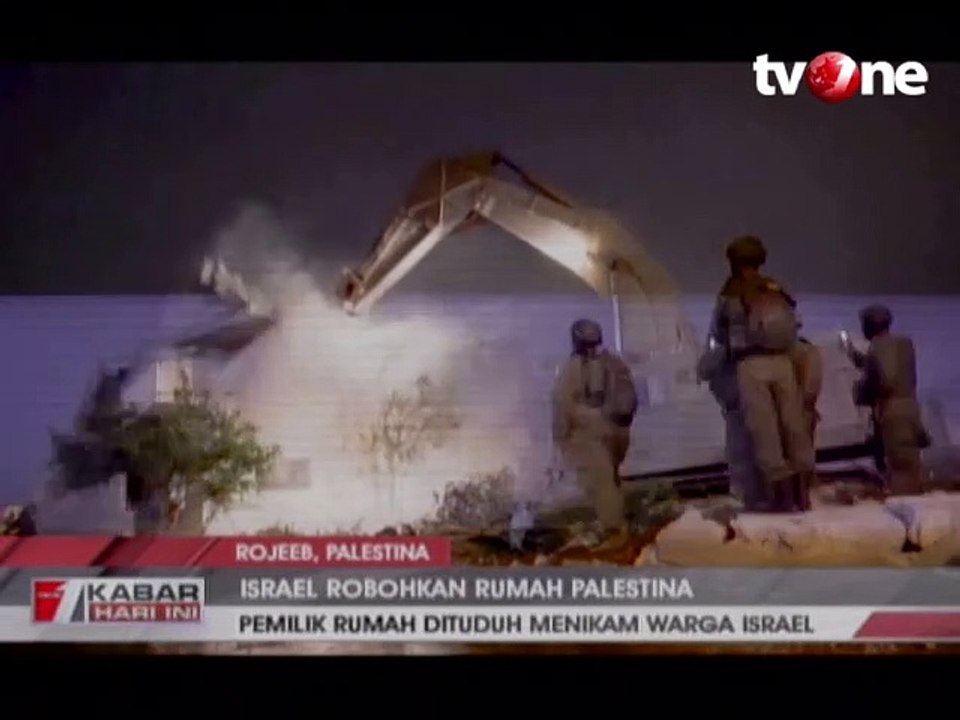 Dituduh Bunuh Pria Yahudi, Rumah Warga Palestina Dirobohkan