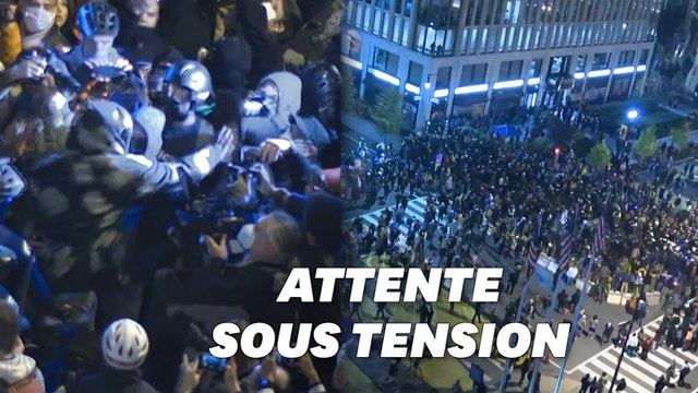 Aux États-Unis, nuit de tension face à des résultats incertains