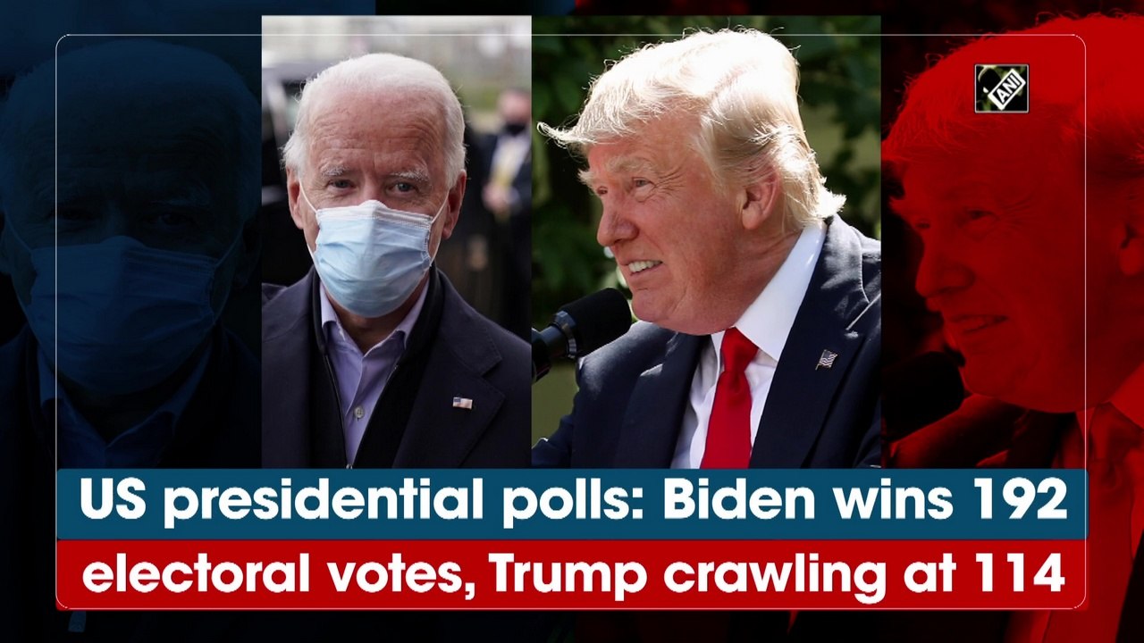 US Election: Biden wins 192 electoral votes, Trump crawling at 114