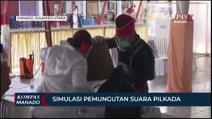 KPU Sulut Gelar Simulasi Pemungutan Suara Pilkada 2020