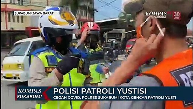 Cegah Covid, Polres Sukabumi Kota Gencar Patroli Yusti