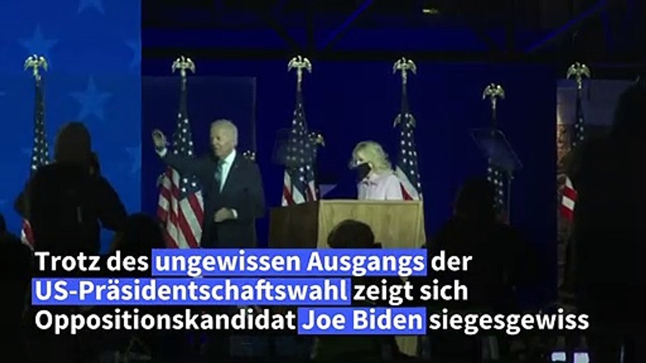 Biden sieht sich 'auf Kurs' zum Wahlsieg