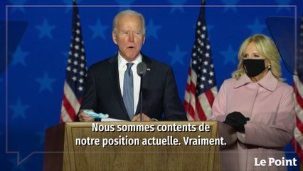 Joe Biden : "Nous pensons gagner cette élection"