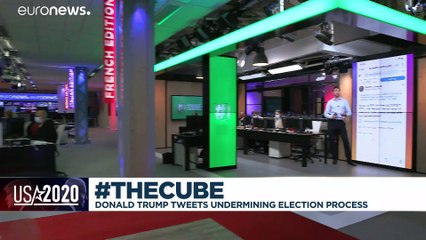 Twitter adds warning to Donald Trump's 'stolen votes' claim